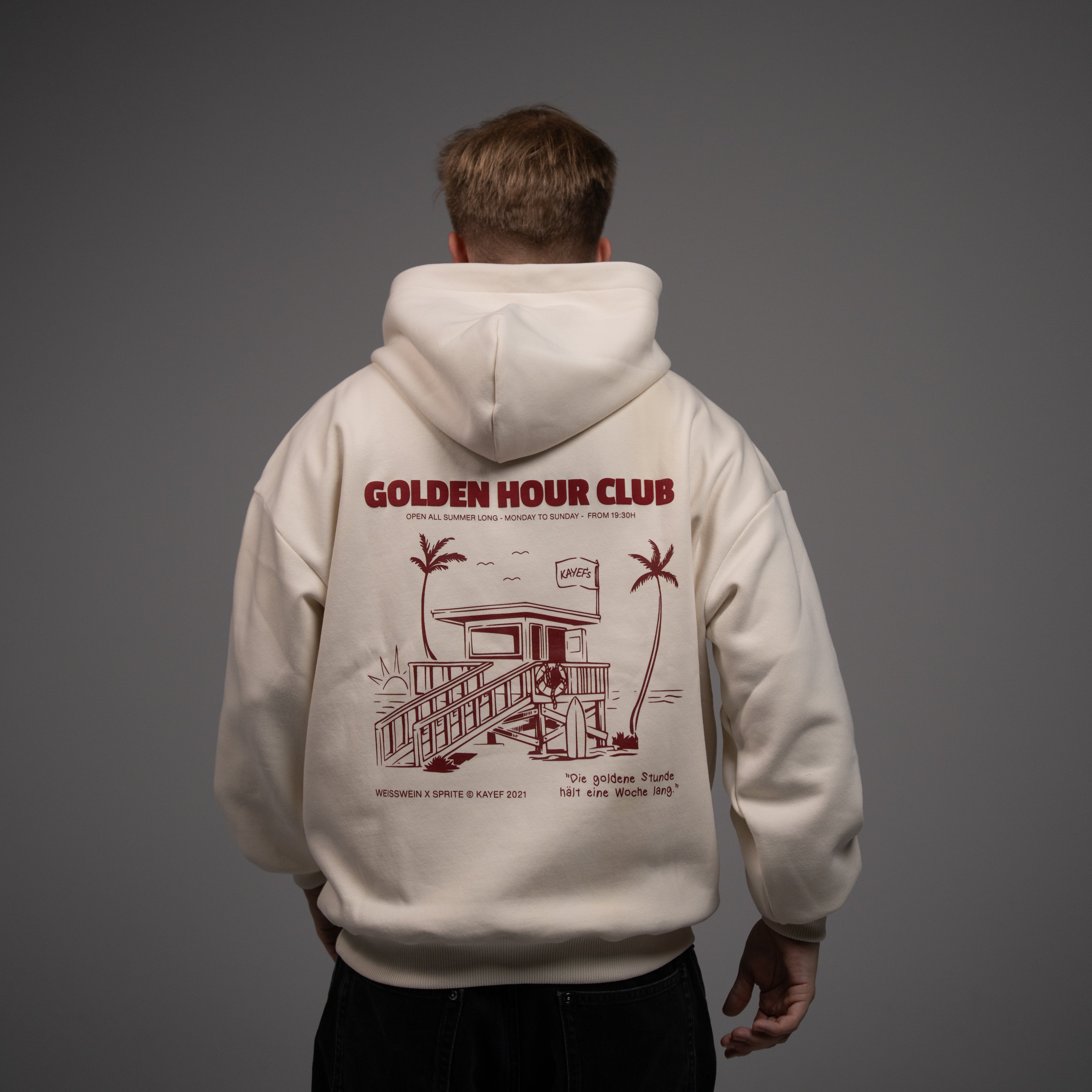 GOLDEN HOUR CLUB Hoodie (creme)