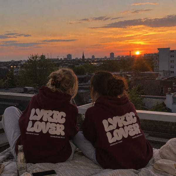 Lyric Lover Hoodie (Maroon)