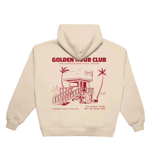 GOLDEN HOUR CLUB Hoodie (creme)
