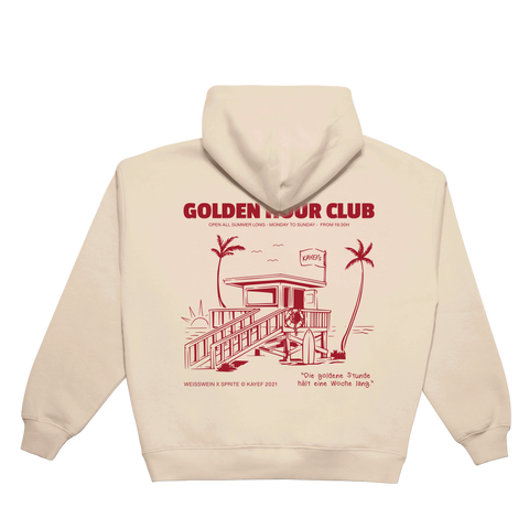GOLDEN HOUR CLUB Hoodie (creme)