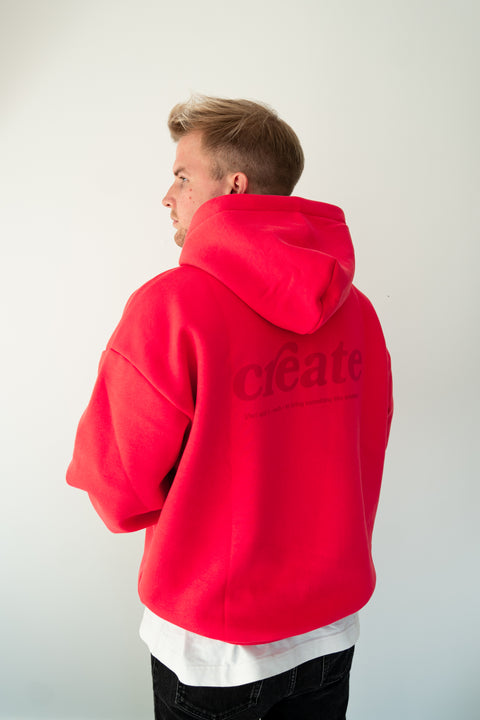 CREATE HOODIE (red)