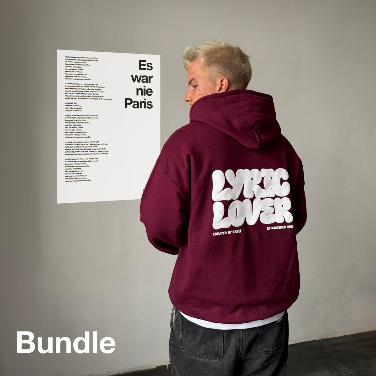 Lyric Lover Hoodie + Poster Bundle