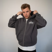 SAFE SPACE ZIP-HOODIE (Grey)