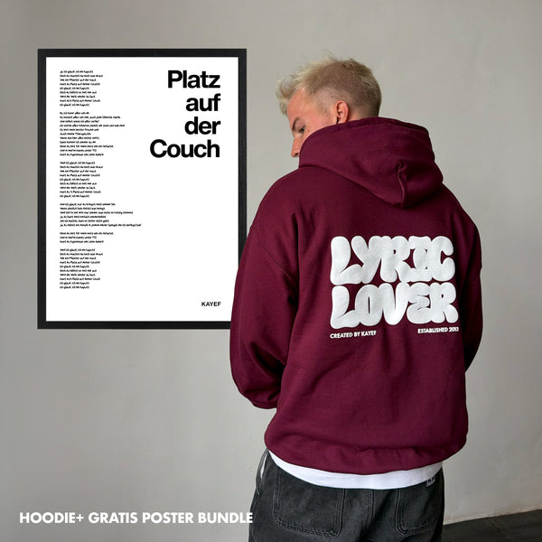 Platz auf der Couch Lyric Lover Hoodie Bundle
