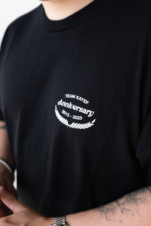 TEAM KAYEF ANNIVERSARY SHIRT (black)