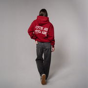 COME AS YOU ARE HOODIE (bordeaux)