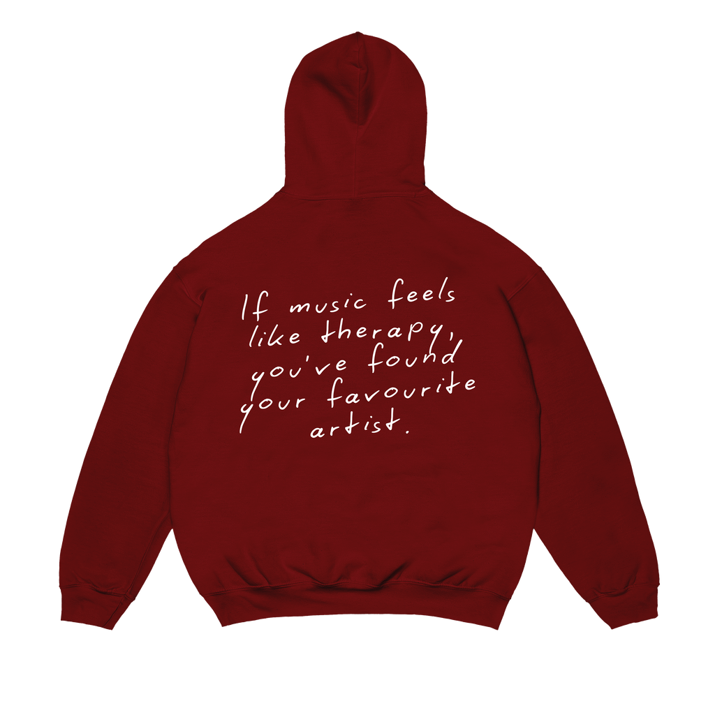 MUSIC THERAPY HOODIE (Bordeaux)