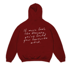 MUSIC THERAPY HOODIE (Bordeaux)