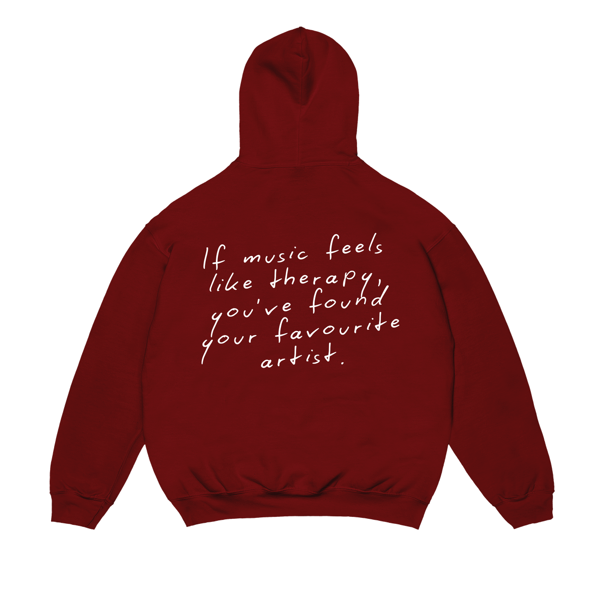 MUSIC THERAPY HOODIE (Bordeaux)