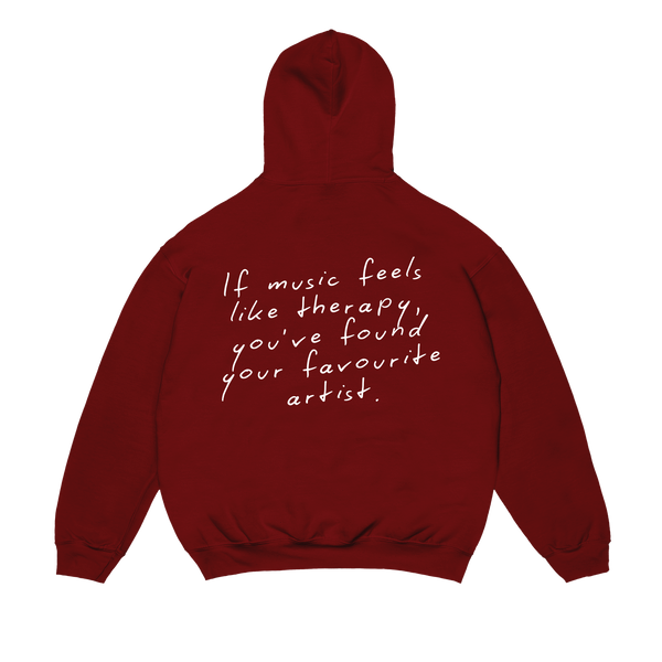 MUSIC THERAPY HOODY (Bordeaux)