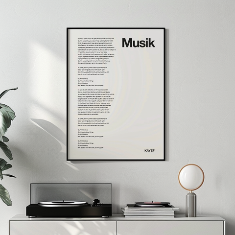 MUSIK Lyrics Poster