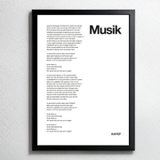 MUSIK Lyrics Poster