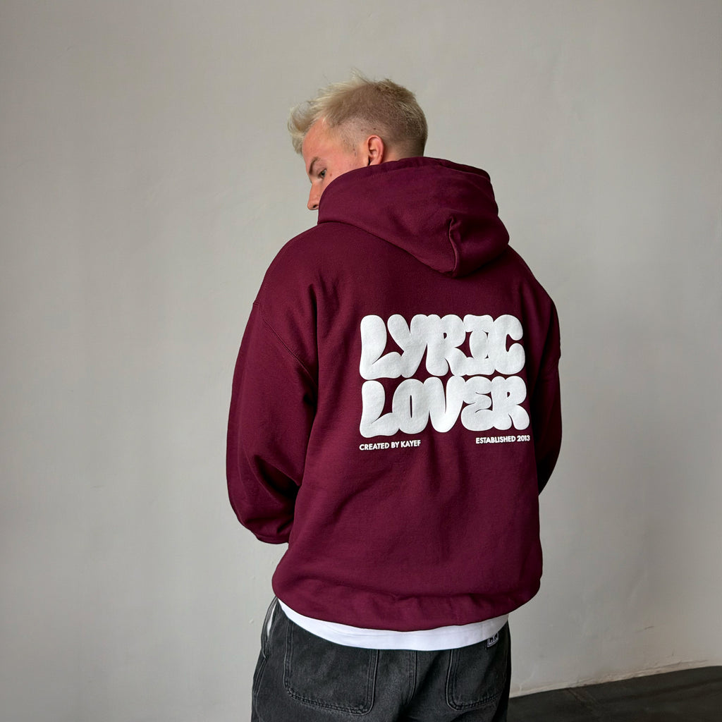 Lyric Lover Hoodie (Maroon)