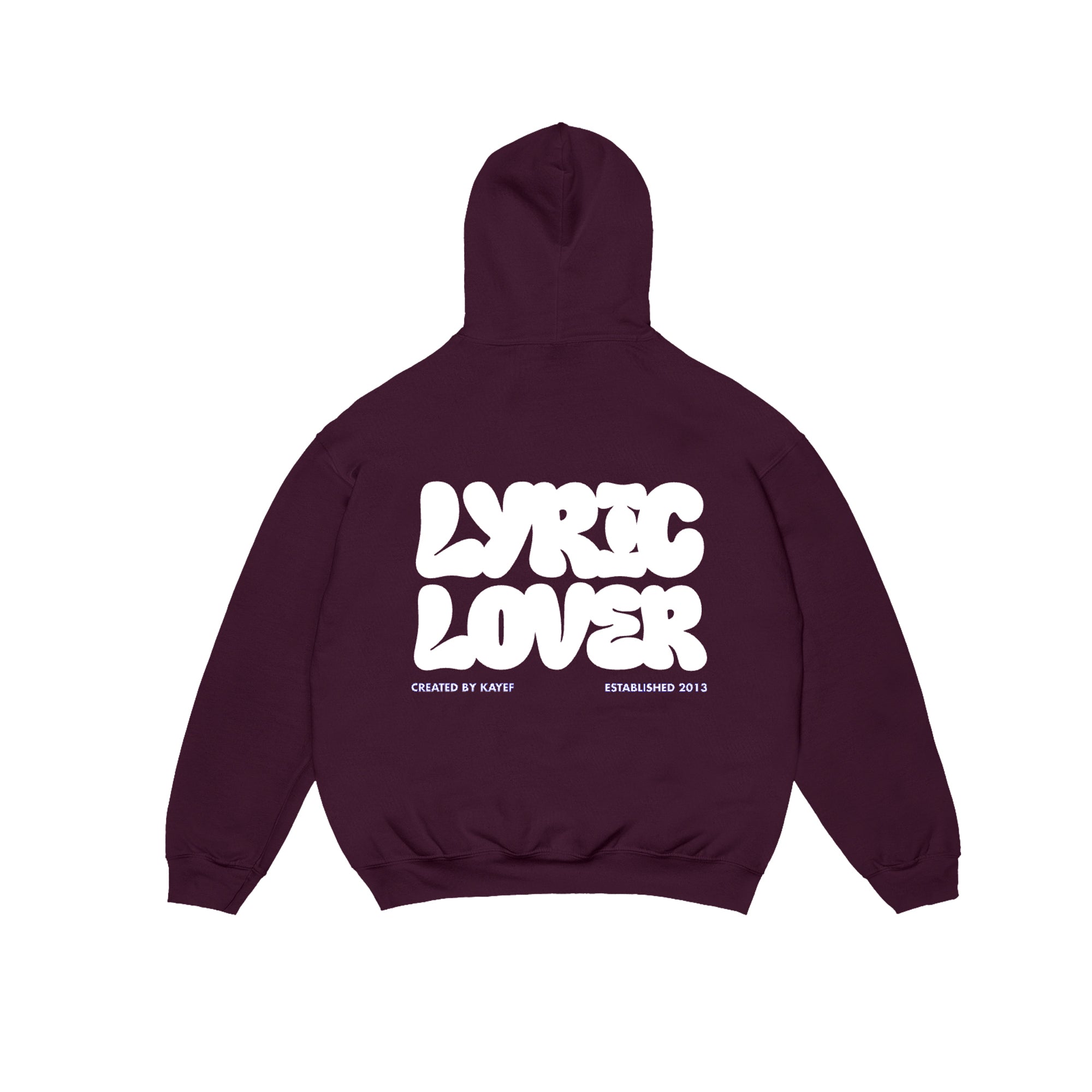 Lyric Lover Hoodie (Maroon)