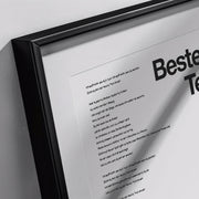 BESTER TEIL Lyrics Poster