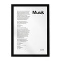 MUSIK Lyrics Poster