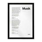 MUSIK Lyrics Poster