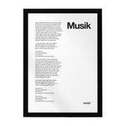 MUSIK Lyrics Poster