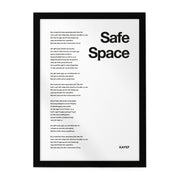 SAFE SPACE Lyrics Poster