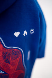 FEELINGS HOLOGRAPHIC HOODY (blue)