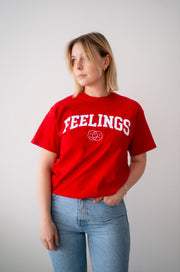 FEELINGS COLLEGE SHIRT (red)